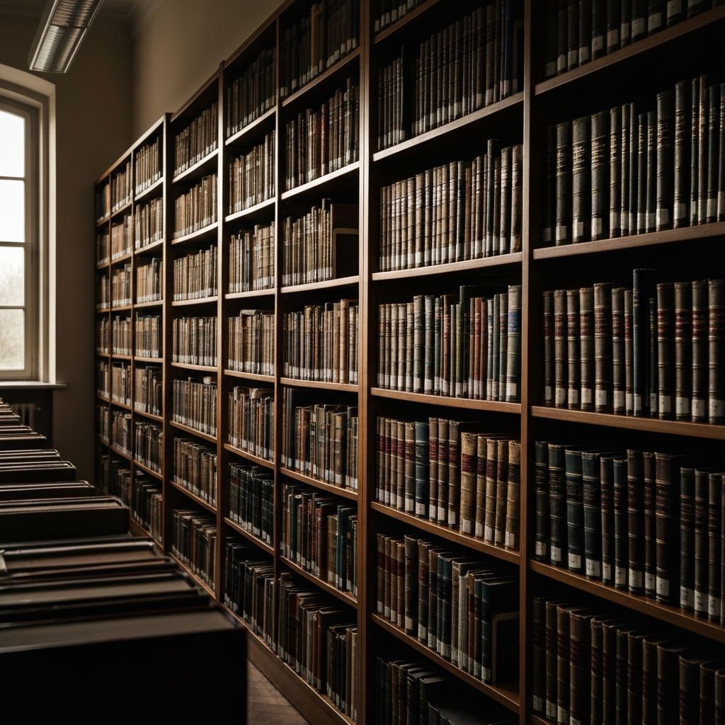 Архива знања са књигама и интеријером